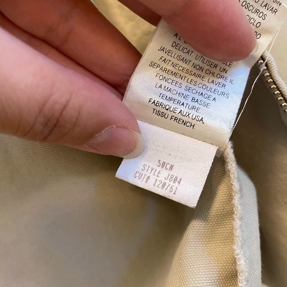 Eileen Fisher Zip Up Light Cream Jacket - Picture 7 of 10